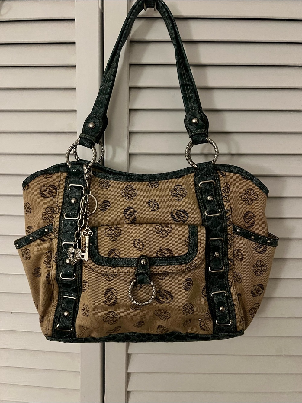 Vintage Y2K Genna De Rossi monogram shoulder bag CLEAN